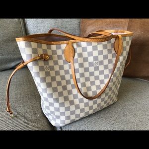Auth Louis Vuitton Neverfull MM Tote